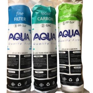 Bộ lõi lọc 123 10inch AQUA